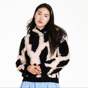 Sandy Liang x Target - Leopard-Print Sherpa Sweatshirt